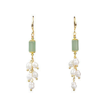 Jade Pearl Earrings